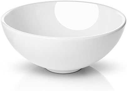 Miligore 11" Round White Ceramic Vessel Sink - Modern Above Counter Bathroom Vanity Bowl | Amazon (US)