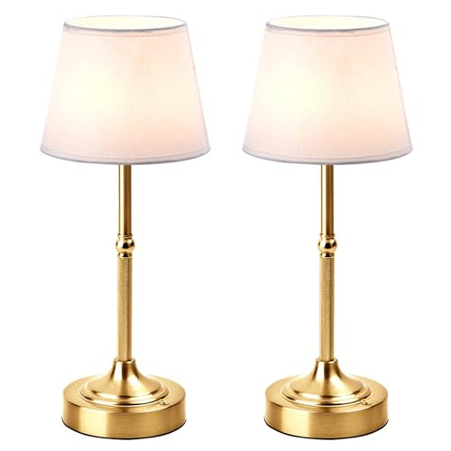 LUTEC 2 Pack Cordless Table Lamp, Battery Operated Lamp with 3 Color Temps and Stepless Dimming, ... | Amazon (US)