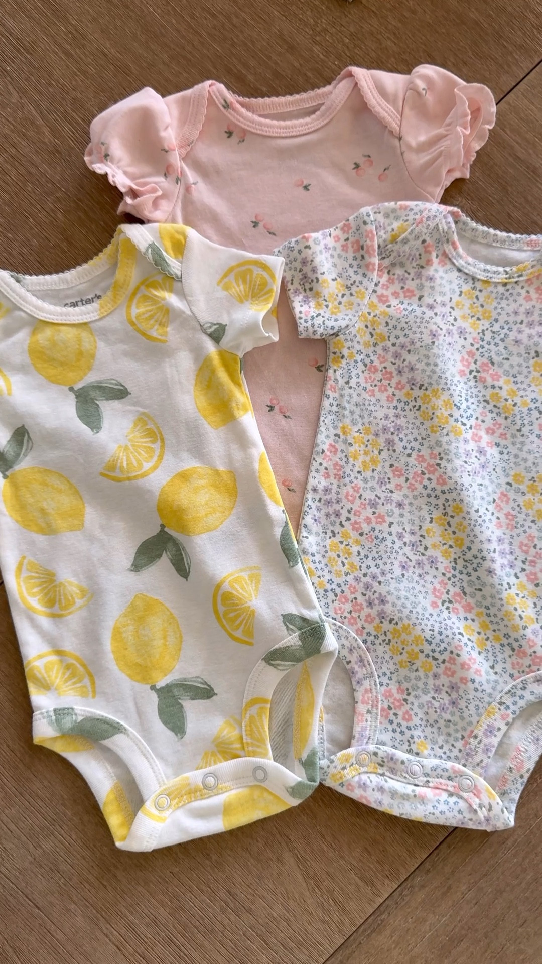 Baby girls 3 pack of short sleeve bodysuits on sale for $7🍋🌸

#LTKWatchNow #LTKBaby
