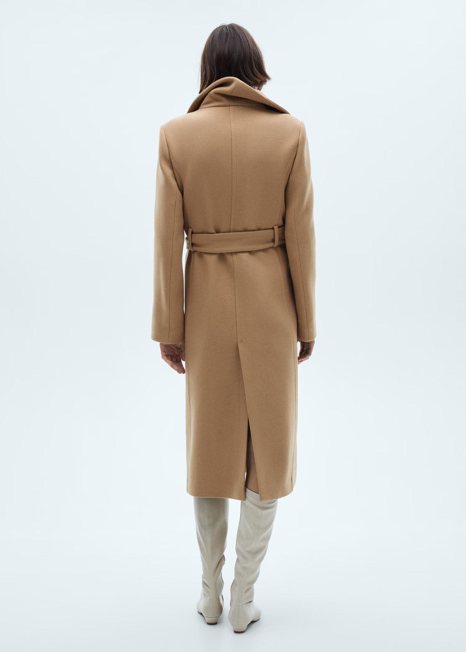 Belted Manteco wool coat - Women | MANGO USA | Mango (US/MX/AU)