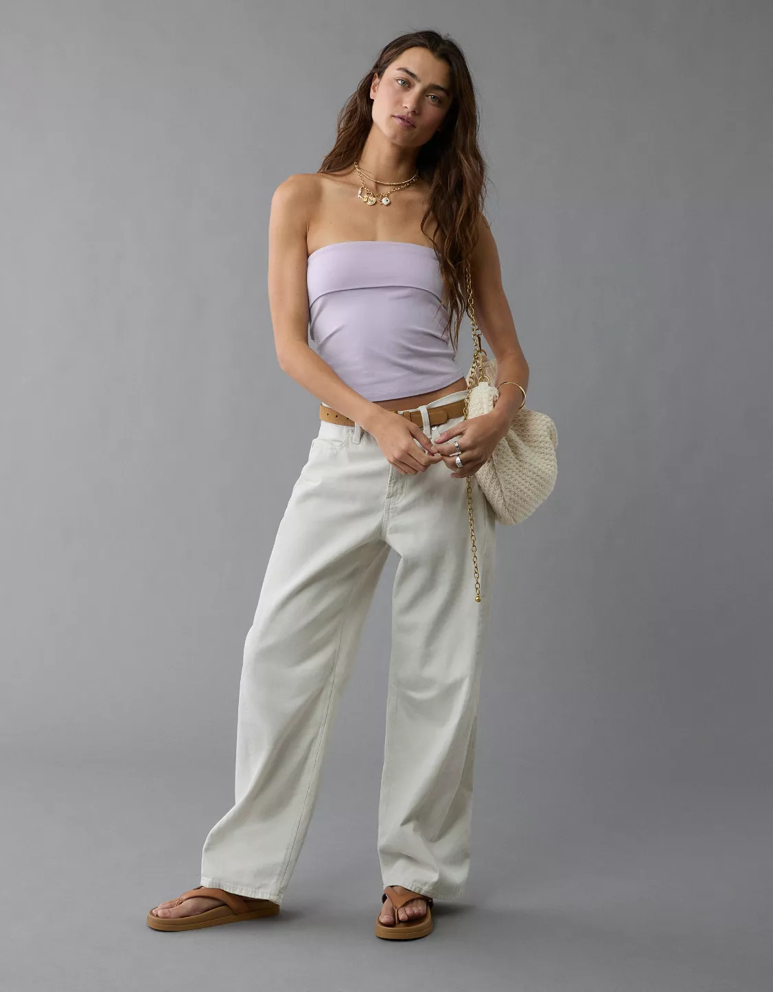 AE It Knit Foldover Tube Top | American Eagle Outfitters (US & CA)