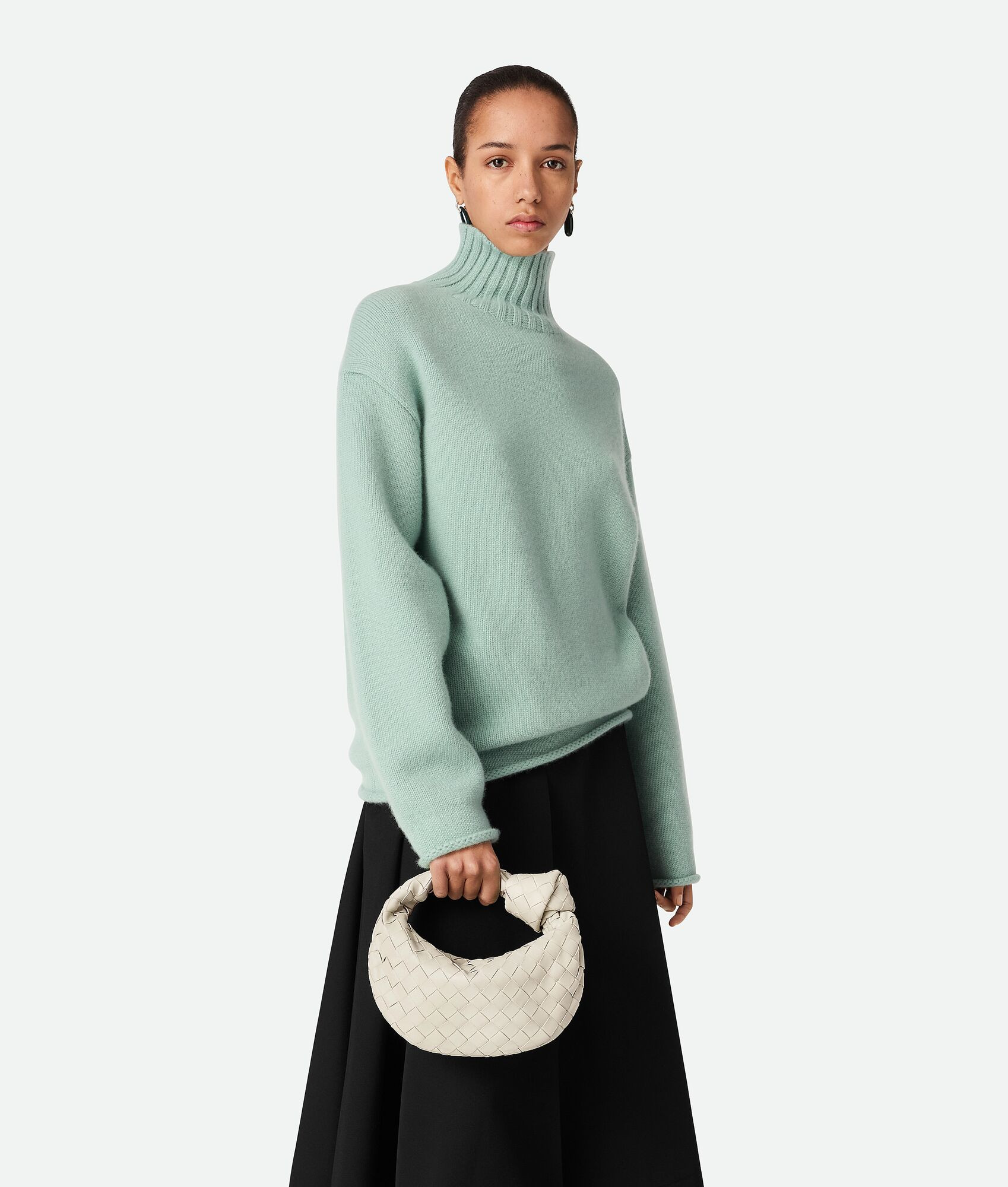 Bottega Veneta® Mini Jodie in Chalk. Shop online now. | Bottega Veneta