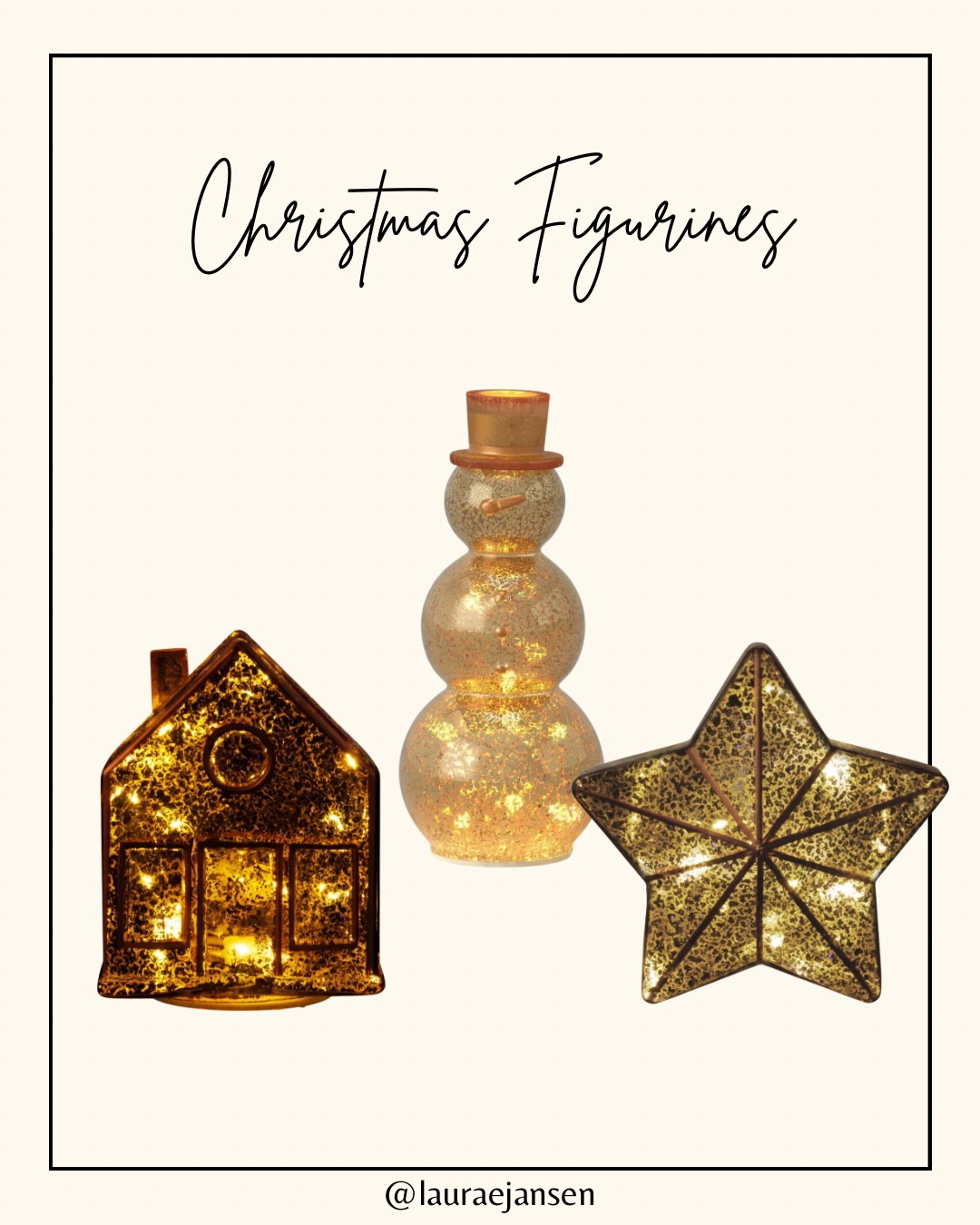 Gold Christmas figurines

#LTKHoliday #LTKHome #LTKSeasonal