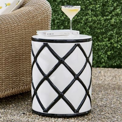 Kai Outdoor Garden Stool, 15" | Grandin Road