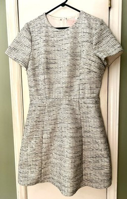 Gal Meets Glam Tatum Highland Tweed Dress Short Sleeves Green Multi 14  | eBay | eBay US