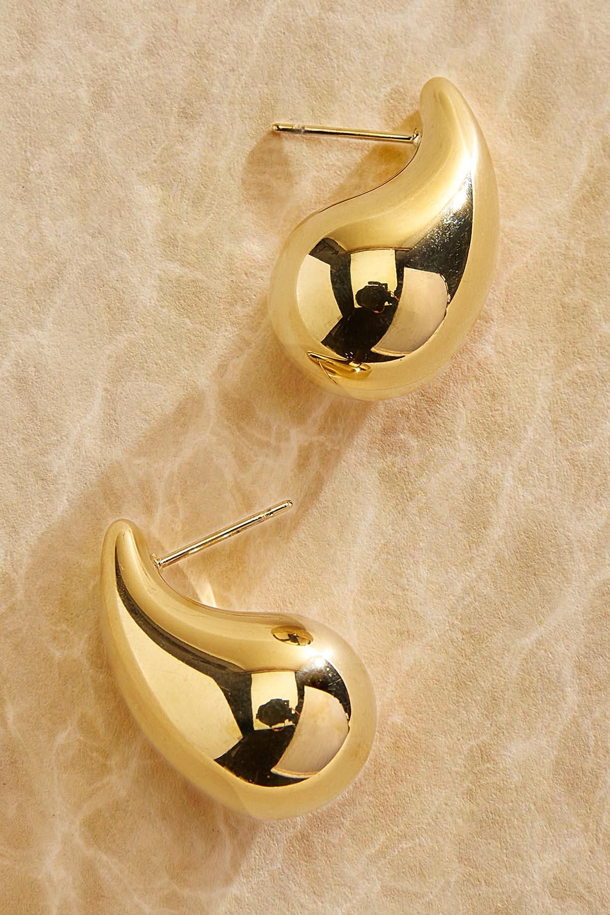 waterproof stainless steel tear earrings | Versona