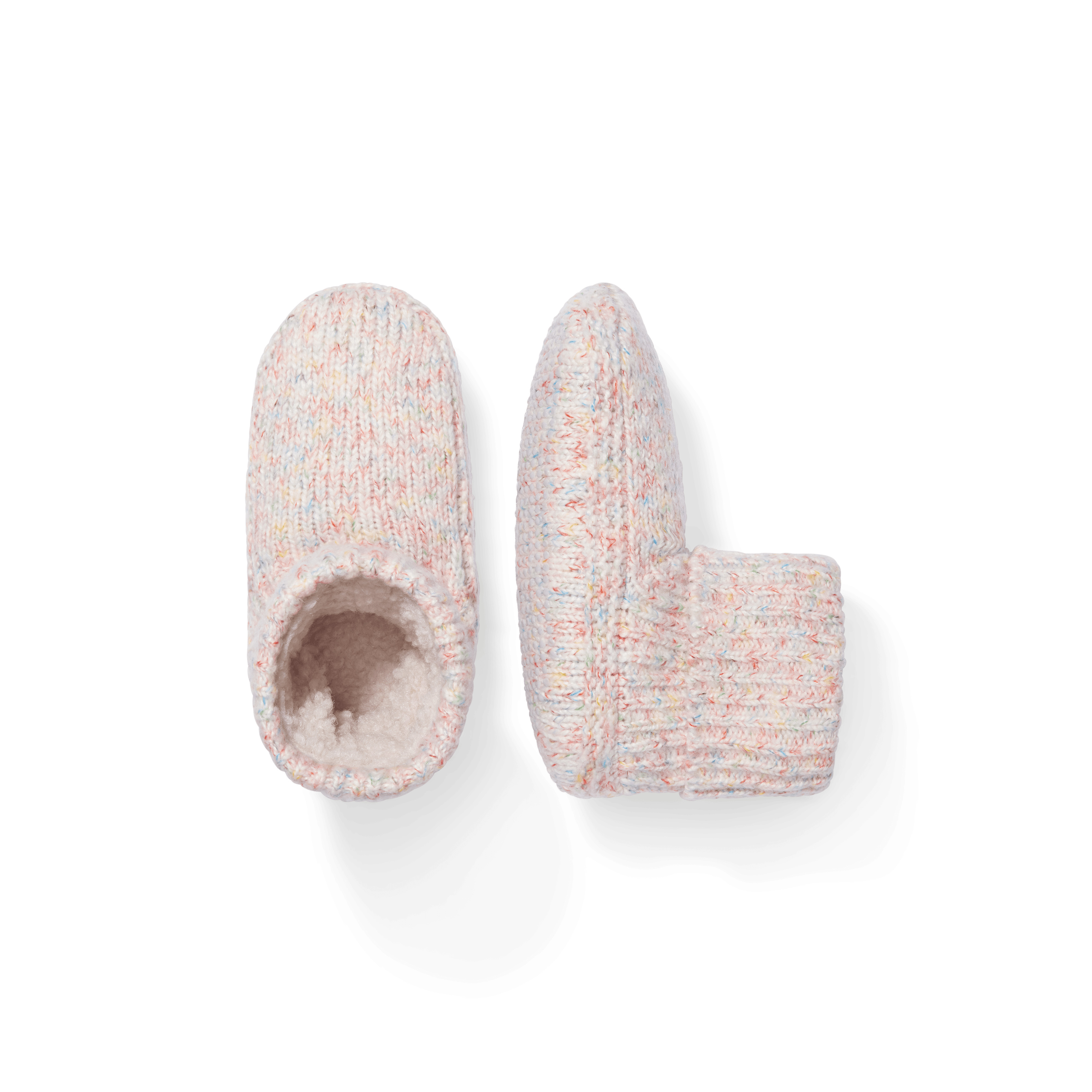 Youth Gripper Slipper Bootie - Sherpa-Lined - Cream - Y2 - Polyester - Bombas | Bombas