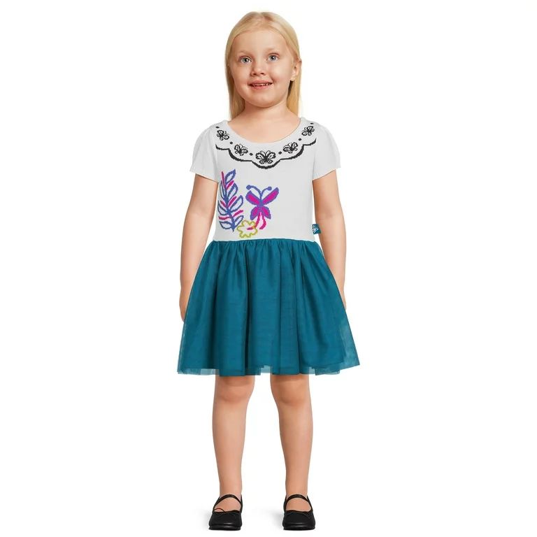 Encanto Toddler Girl Sweater Top Dress with Mesh Skirt, Sizes, 12M-5T - Walmart.com | Walmart (US)