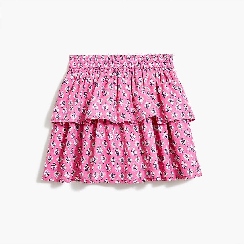 Girls' colorblock tiered skirt | J.Crew Factory