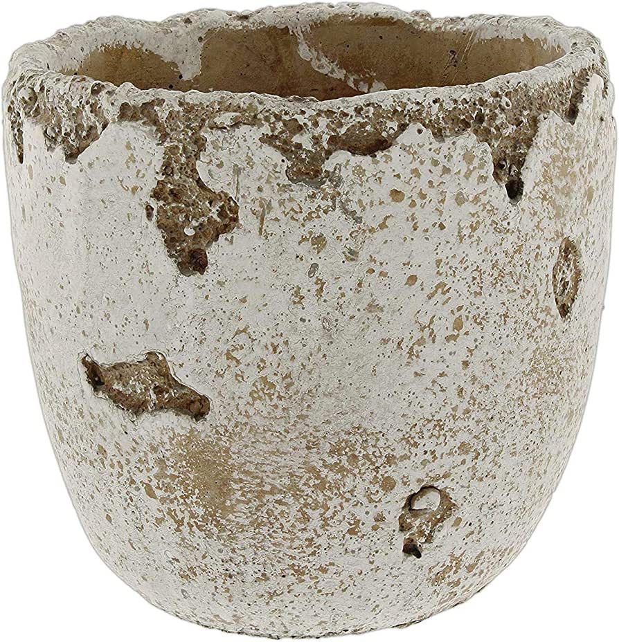 Distressed Weathered Cement Planter, 5 Inches | Amazon (US)
