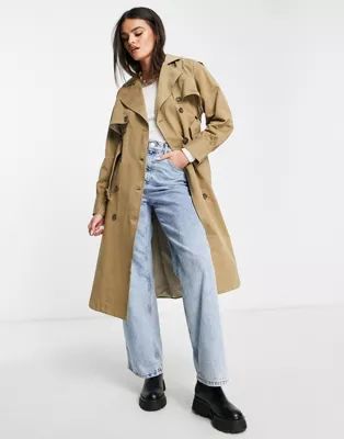 Y.A.S trench coat in camel | ASOS (Global)