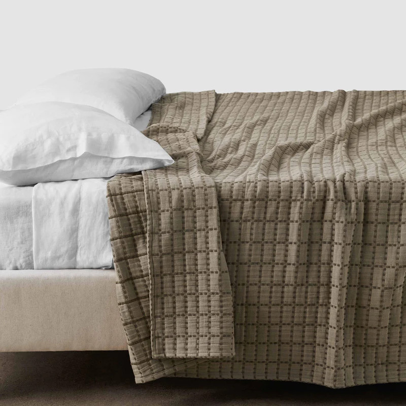 Naya Organic Cotton Quilted Bed Blanket | The Citizenry