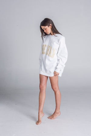 VARSITY SWEATSHIRT WHITE | The Bar