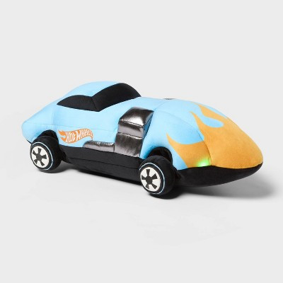 Hot Wheels Retro Light Up Car Kids' Novelty Cuddle Plush Pillow Blue - Hot Wheels by Pillowfort™ | Target