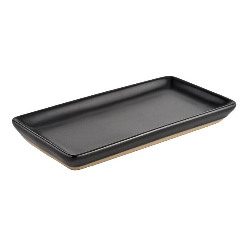 Stoneware Tray - Black | Sweet Water Decor, LLC