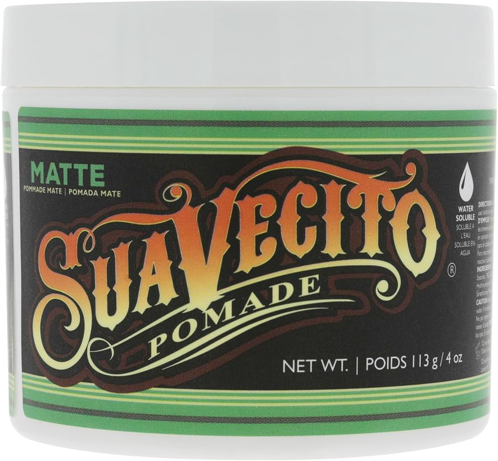 Suavecito Pomade Matte (No Shine) Formula 4 oz, 1 Pack - Medium Hold Hair Pomade For Men - Matte ... | Amazon (US)