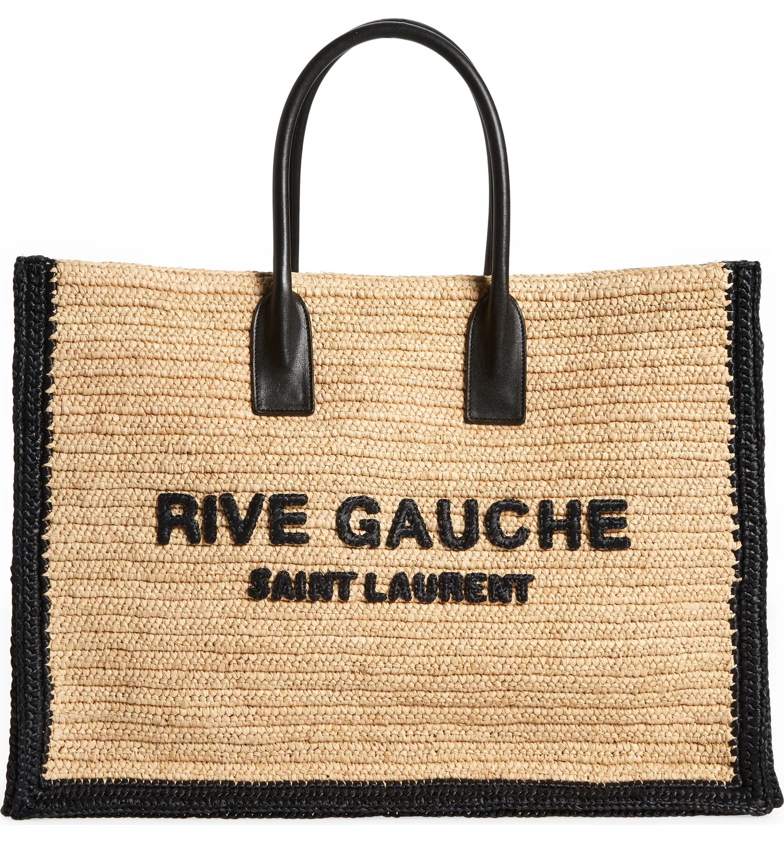 Large Rive Gauche Logo Woven Tote | Nordstrom