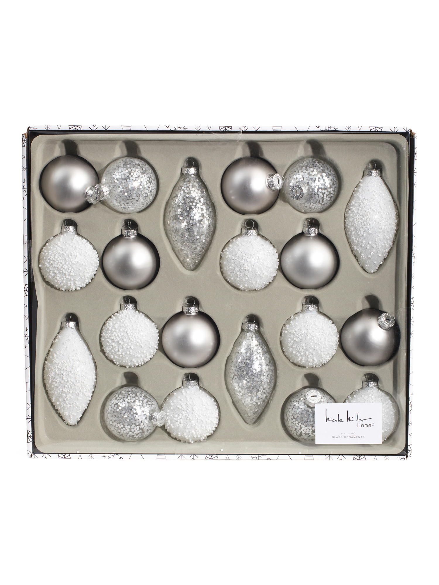 20pk 2.5in Glass Ornaments | Pillows & Decor | Marshalls | Marshalls