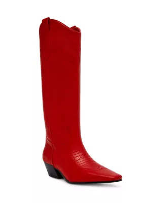 Steve Madden Dollie Boots, Red, 9.5M | Belk