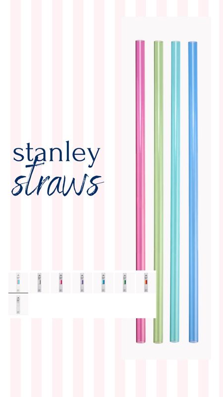 New color drop in the Stanley straws! Just ordered this color combo. So fun for summer and honestly I needed a new straw 😅 these will work with other brands of water cups and they come in different sizes. 

#LTKSeasonal #LTKFindsUnder50 #LTKHome