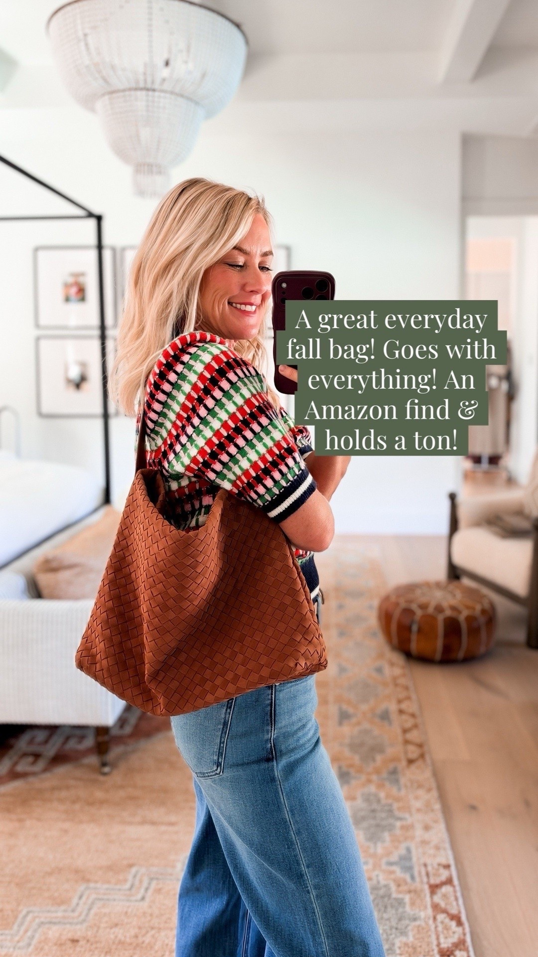 The most perfect every day bag for fall, and it’s an Amazon find! 
Top: xs
Jeans: 26x30

#LTKootd #LTKSeasonal #LTKOver40
