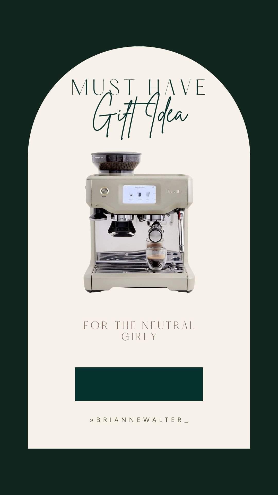 Love this colour Breville machine - the almond is perfect for the neutral aesthetic! Perfect gift idea!

#LTKOver40 #LTKHome #LTKGiftGuide