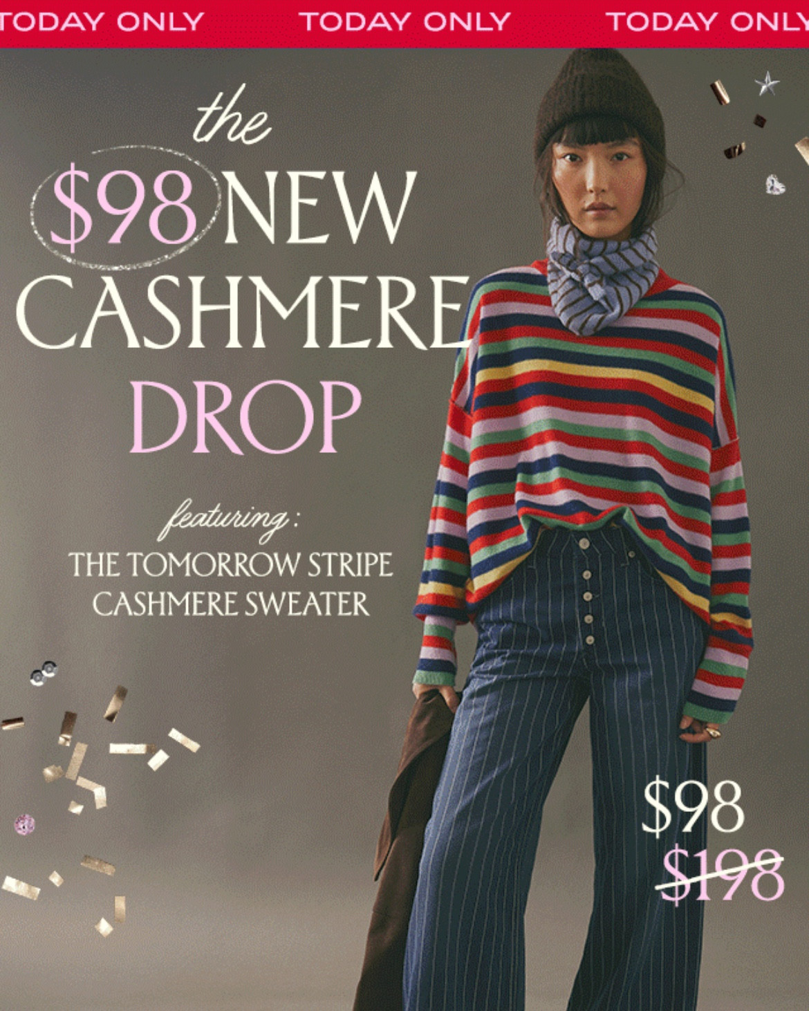 Free People’s one day a year $98 cashmere event - I’ve gotten sweaters in this the last 2 years and great way to get a slouchy cashmere for a great price 

#LTKSaleAlert #LTKCyberWeek