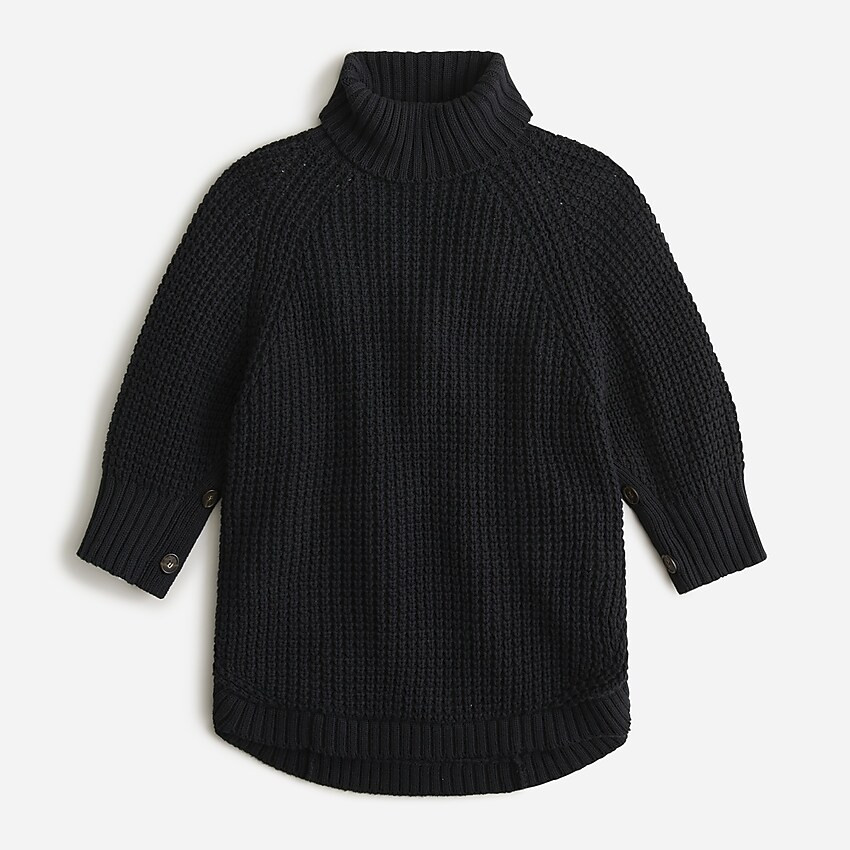 Turtleneck cotton poncho | J. Crew US
