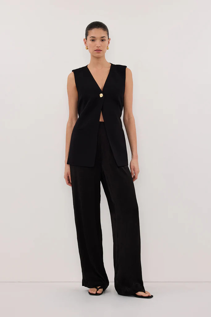 SONNY BLACK TAILORED VEST | DISSH