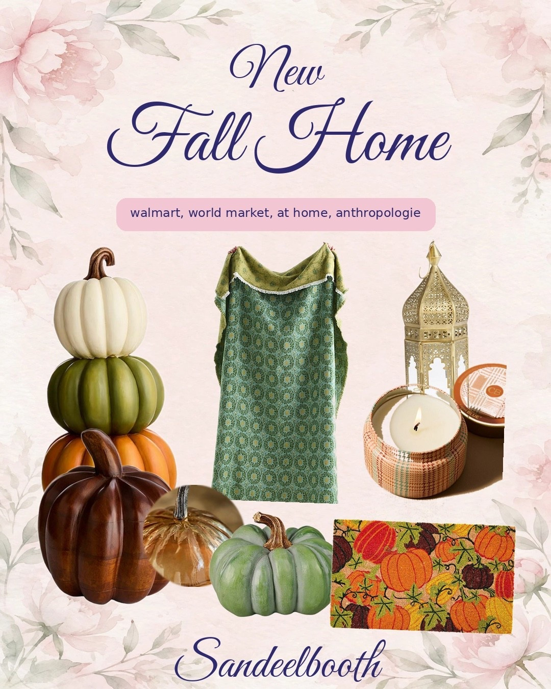 My house is about to look like fall threw up in the best way possible. 🍂 Stacked porch pumpkins, a gold lantern glow, and candles that smell like I've got my life together. Featuring: At Home stacked pumpkins ($99.99), World Market gold lantern ($12.99), Anthropologie jacquard throw ($68) + mini amber pumpkin candle ($16.80). Cozy season: activated. 🖤✨

#LTKSeasonal #LTKHome #LTKdayinmylife