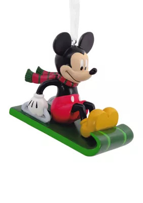 Hallmark Disney Mickey Mouse On Sled Christmas Ornament - | Belk