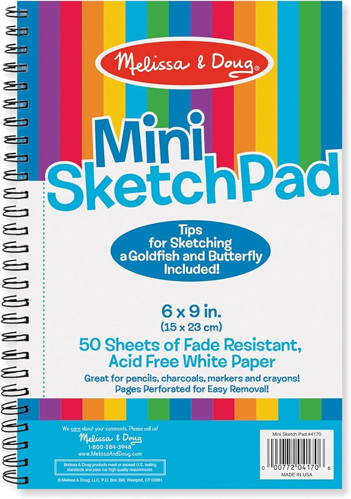 Melissa & Doug Mini-Sketch Pad (6"x9") | Amazon (US)
