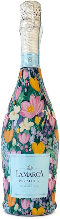 Beau Bottles Preppy Southern Spring Custom Wine Label Wrap for La Marca 750ml Champagne Bottle - ... | Amazon (US)