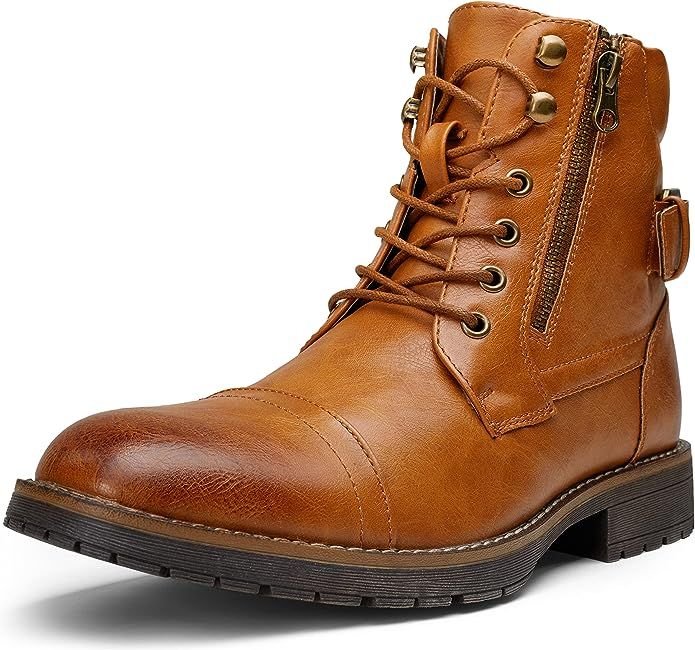 Vostey Men's Motorcycle Boots Business Casual Chukka Boot for Men | Amazon (US)