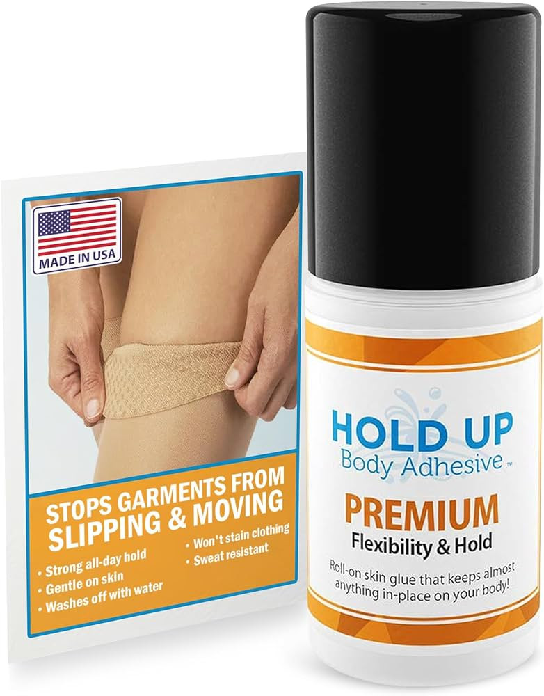 Premium – Body Glue for Dancers Roll On Skin Adhesive for Compression Socks Thigh Highs Costume... | Amazon (US)
