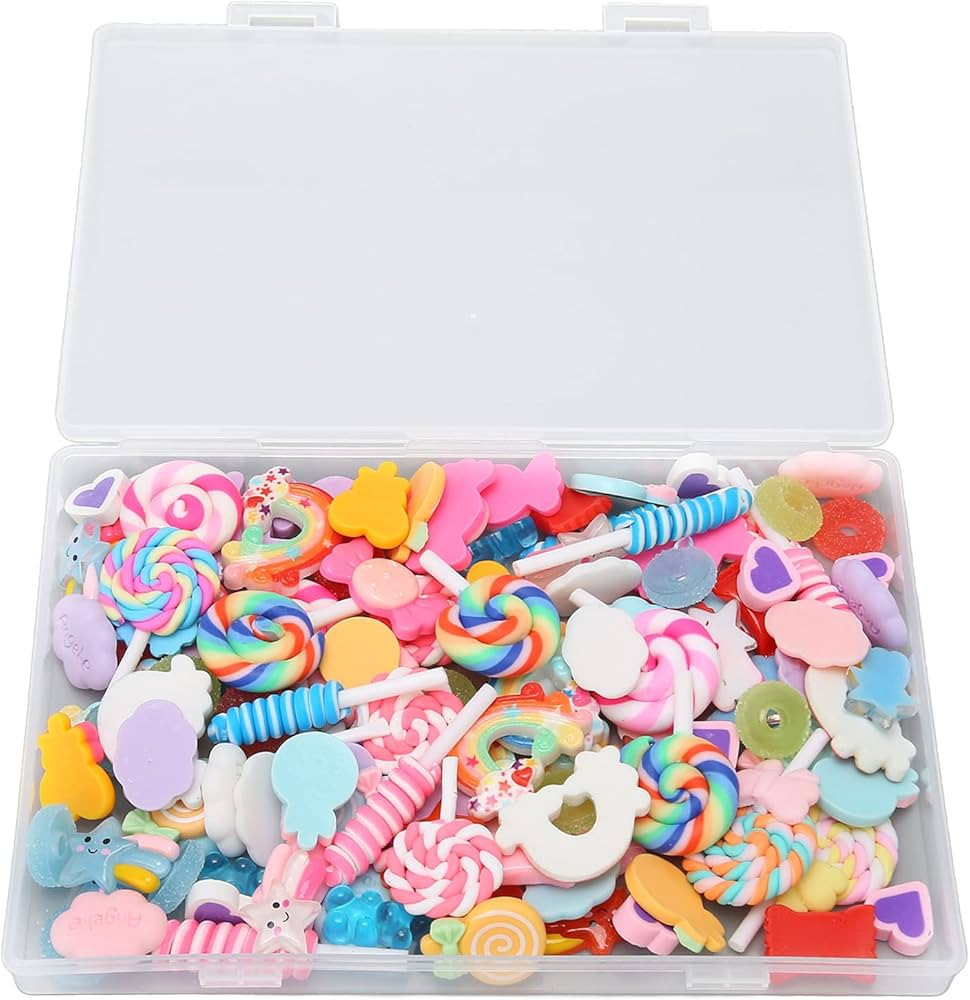 120pcs Slime Charms Fake Candy Charms Kawaii Cute Set Mixed Assorted Sweets Flatback Slime Beads ... | Amazon (CA)
