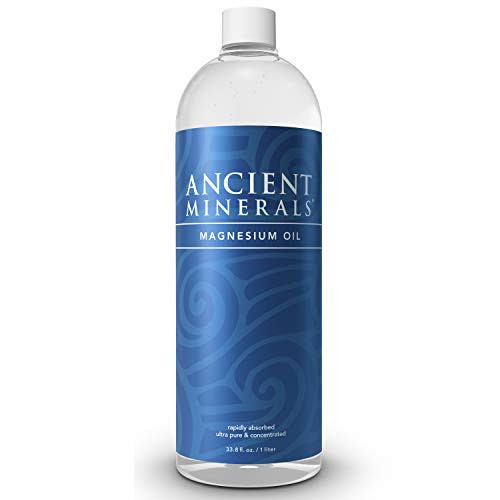 Ancient Minerals Magnesium Oil Refill Bottle, high Concentration Topical Genuine Zechstein Magnesium Chloride Topical Magnesium (33oz) | Amazon (US)