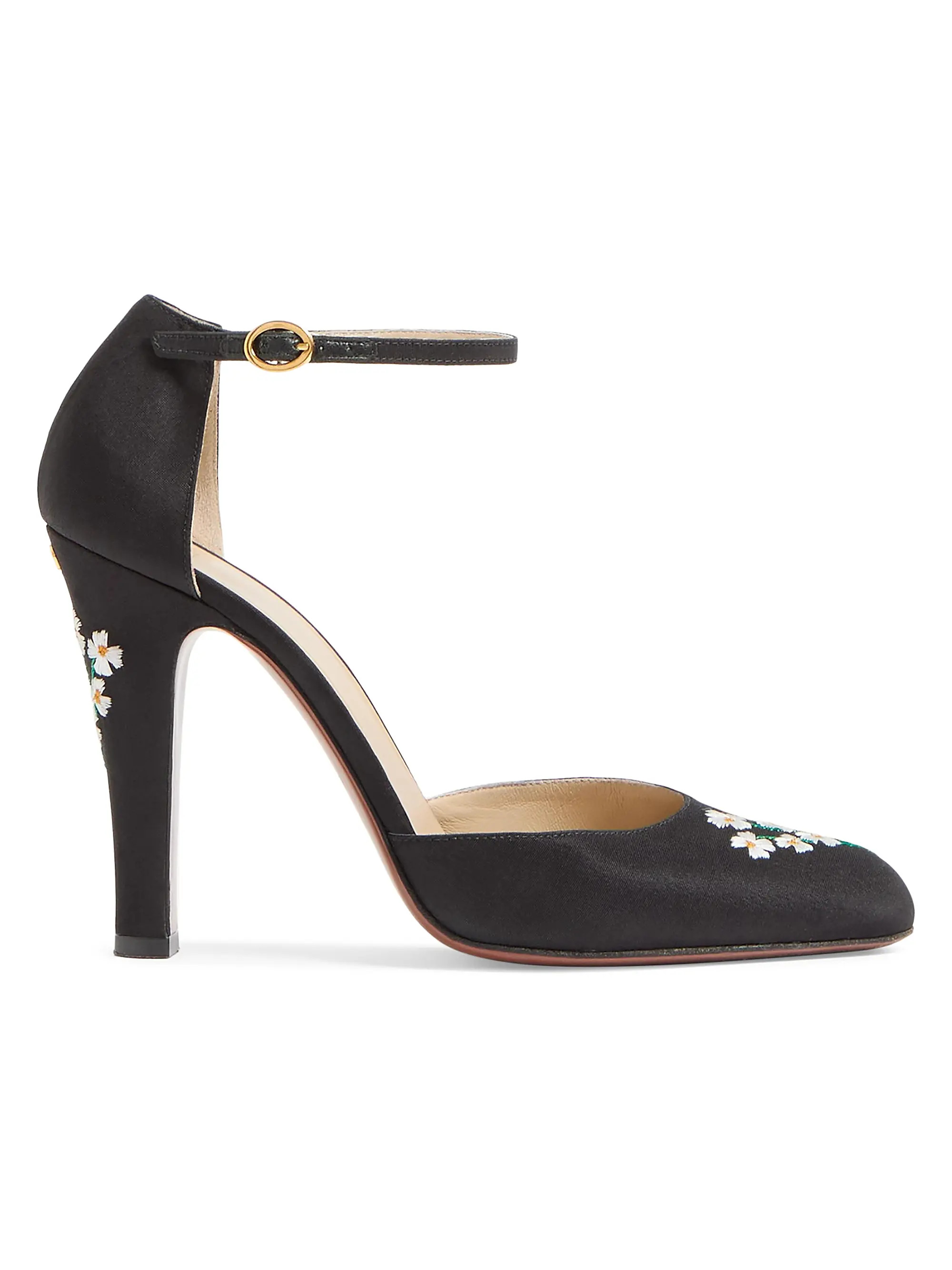 Hi Dolly Fabric 105MM Pumps with Floral Embroidery | Saks Fifth Avenue