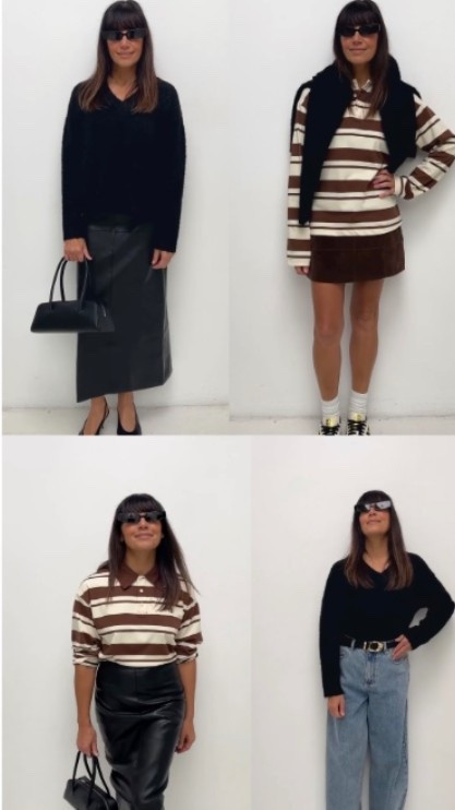 The link to my 333 challenge on instagram: 3 tops, 3 bottoms and 3 shoes and all the stylish outfits you can create with them for your winter capsule wardrobe; denim jeans, suede bomber jacket, leather skirt, and the trending stripe rugby top. 

#LTKstyletip #LTKwinter #LTKaustralia