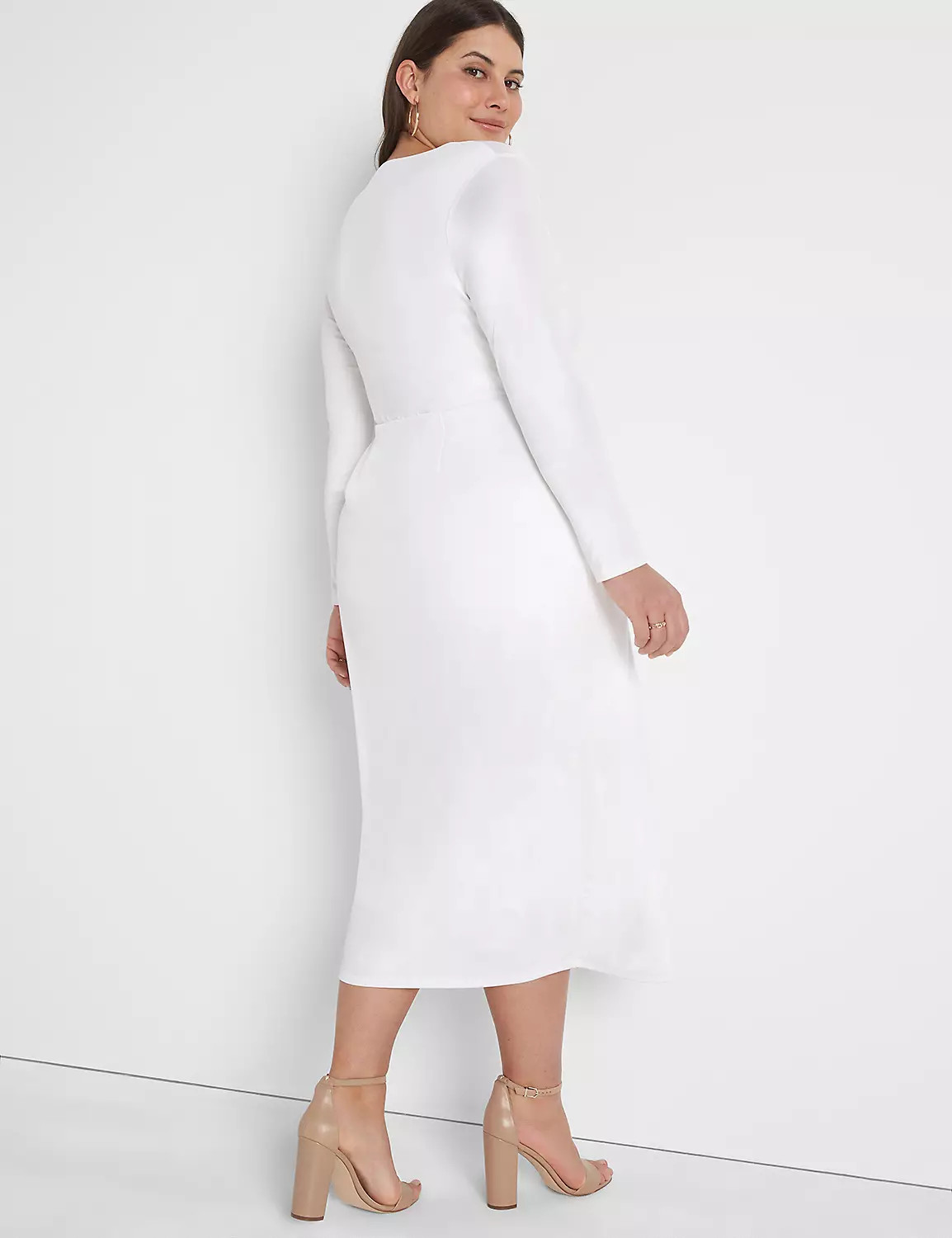 Twist-Waist Crepe Sheath Dress | LaneBryant | Lane Bryant (US)