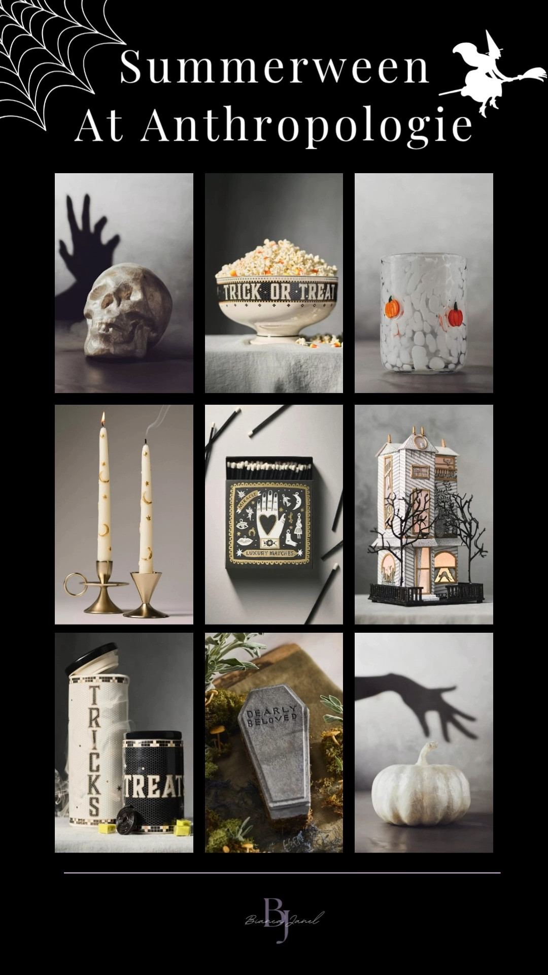 Spooky season just got a chic upgrade 🎃🖤 Sharing my favorite Halloween finds from Anthropologie—think ghostly glassware, pumpkins, haunted houses, and the cutest candle holders. If you’re going for more elegant eerie than haunted house, these pieces are perfect for adding a little seasonal magic to your home ✨🕯️ #biancajanel #AnthroStyle #SpookySeasonVibes #HalloweenHomeDecor #LTKSeasonal #LTKHome #AnthropologieFinds


#LTKSeasonal #LTKFindsUnder100 #LTKHome