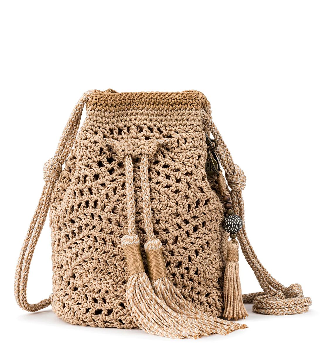 Sayulita Crochet Drawstring Bucket | The Sak