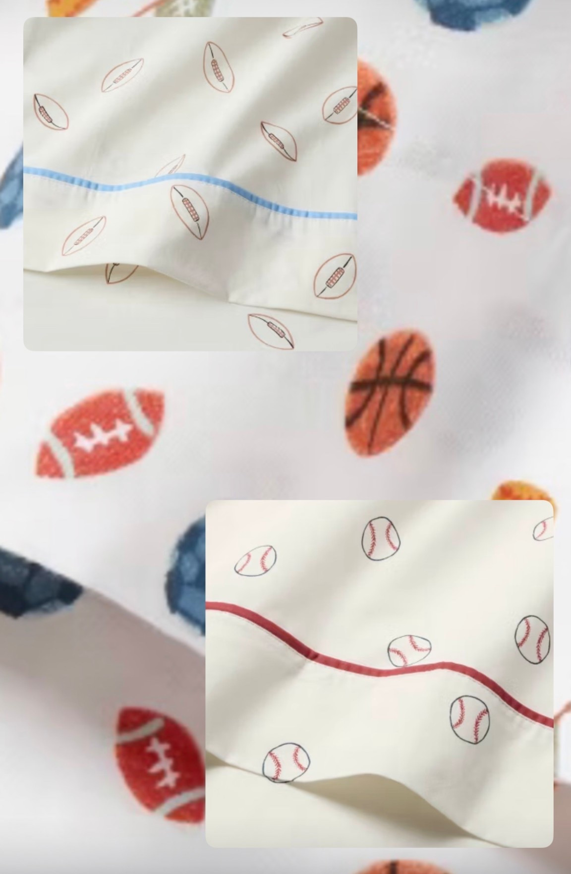 PRECIOUS SPORTS SHEETS! Pottery barn inspired bedding for a fraction of the price! So fun for a boys room! 

#LTKFindsUnder50 #LTKHome #LTKKids
