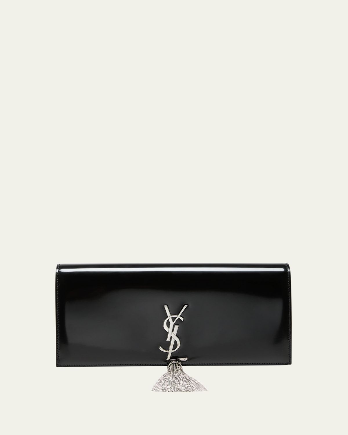 Kate Tassel YSL Clutch Bag in Spazzolato Leather | Bergdorf Goodman