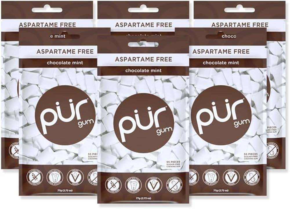 PUR Gum | Aspartame Free Chewing Gum | 100% Xylitol | Sugar Free, Vegan, Gluten Free & Keto Frien... | Amazon (US)