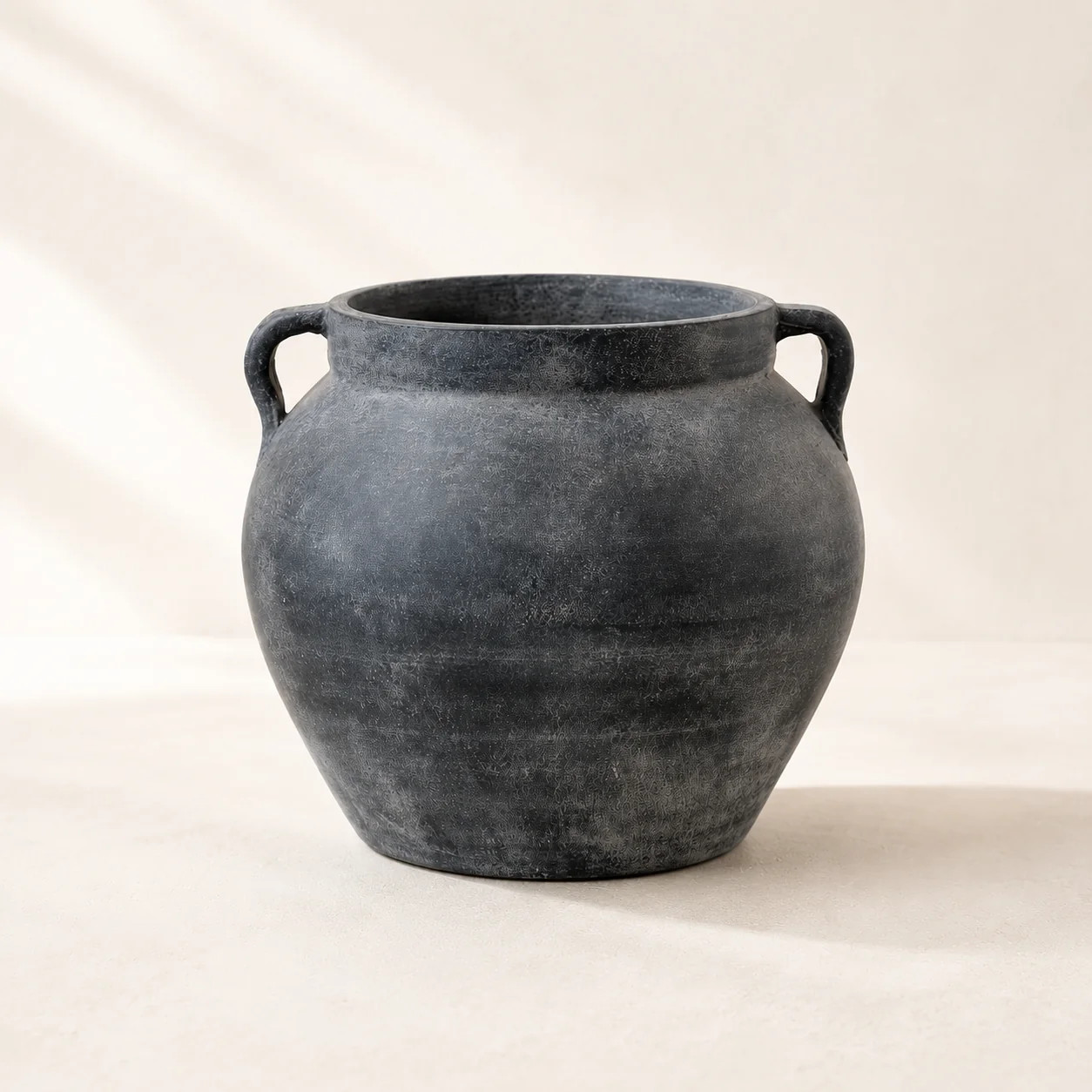 Charcoal Two Handle Vase | luxe bCO