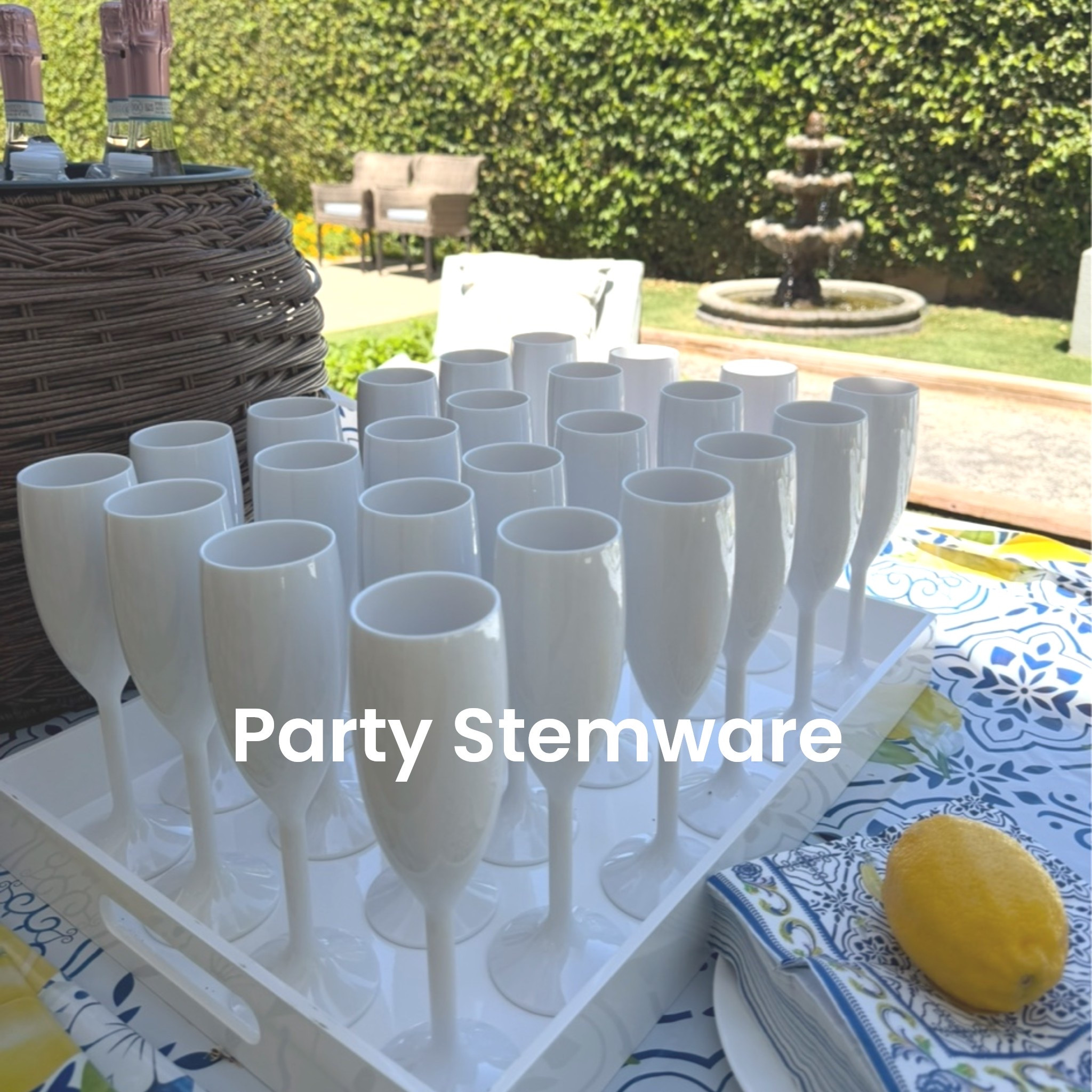 Beautiful white reusable stemware for outside parties.

#LTKdayinmylife #LTKmomlife #LTKfoodie