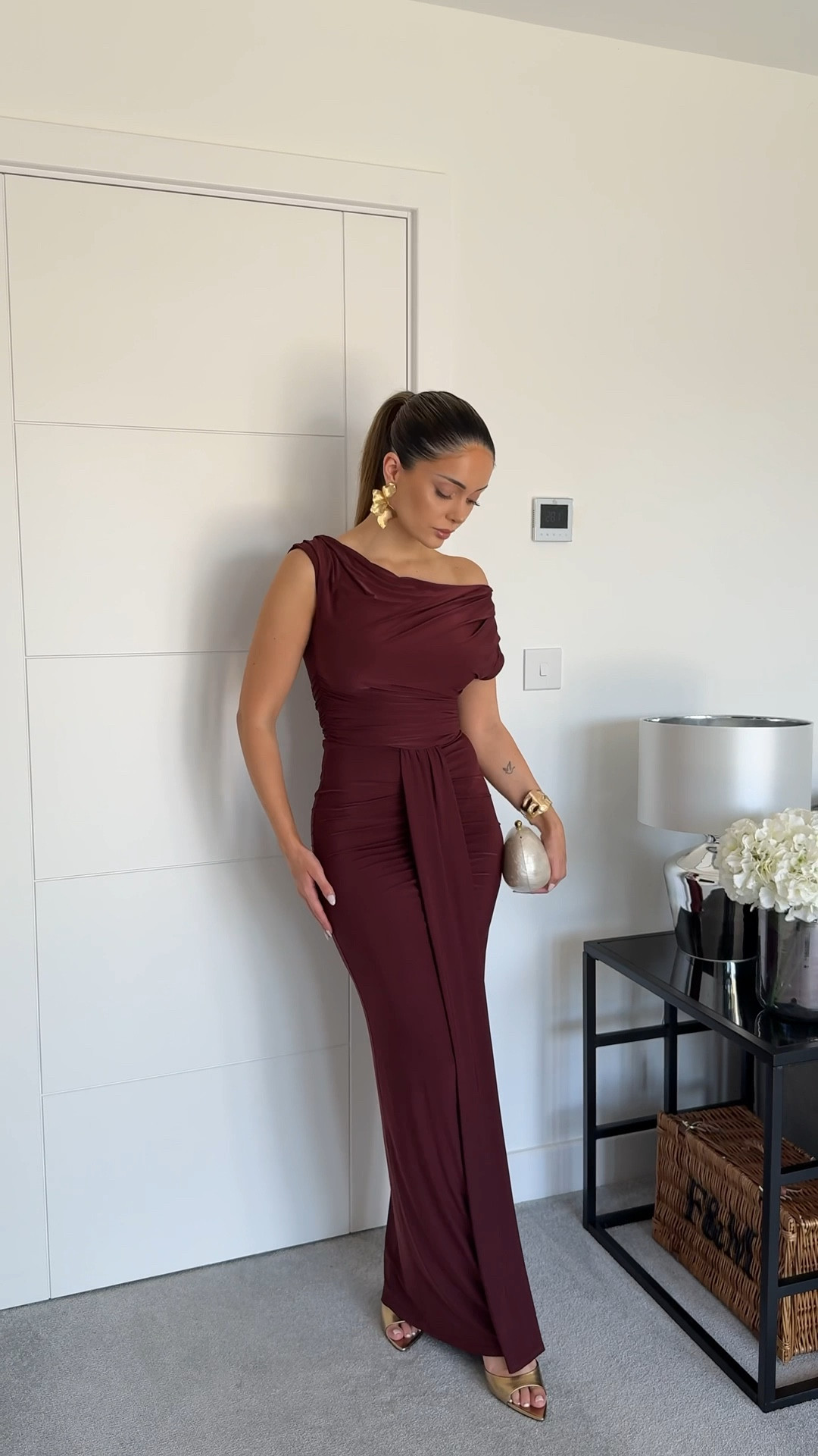 Wedding guest dress inspo 

#weddingguest #weddingguestdress #browndress #brownmaxidress #maxidress #rucheddress #offshouldermaxidress #offshoulderdress #asymmetricdress #browndress #longdress #gown 

#LTKwedding #LTKpartywear #LTKmodest