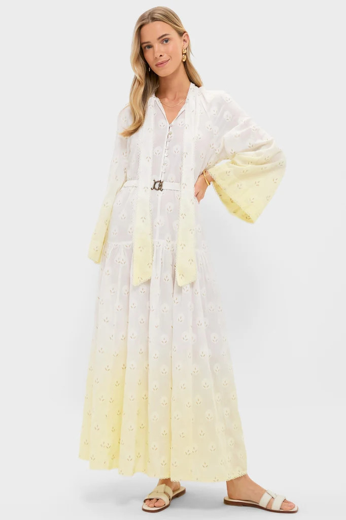 Limoncella Vespara Wide Sleeve Maxi Smock Dress | Tuckernuck (US)