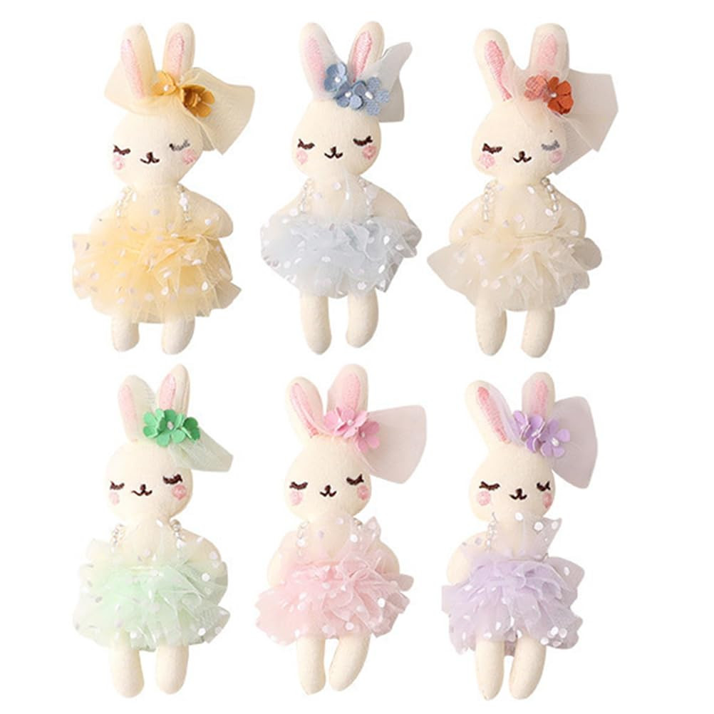SAFIGLE 6pcs Plush Bunny Rabbit Dolls - Soft Stuffed Animals for Easter, Cuddly and Cute Bunny To... | Amazon (US)